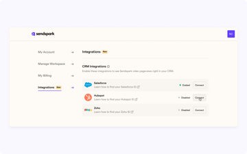New CRM Integrations