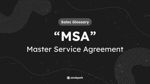 Glossary Term: Master Service Agreement