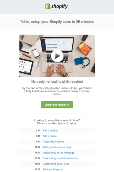 Video Email Example: video tutorial