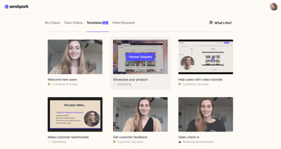 Sendspark video templates