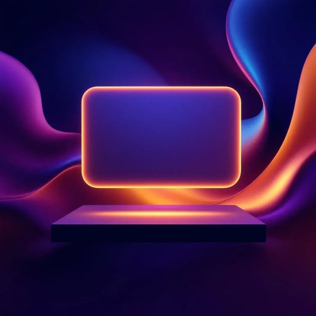 Video captions for sales — abstract gradient visualization