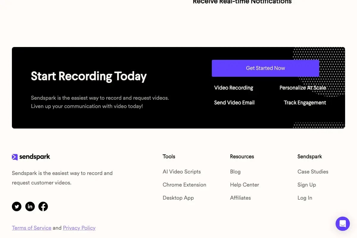 Sendspark video analytics dashboard showing watch-through rate and engagement data for a personalized video campaign