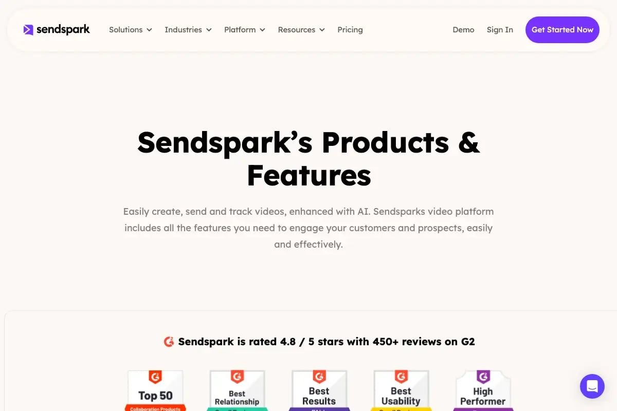 Sendspark Chrome extension for laptop screen recording — record your screen directly in the browser for AI-personalized sales video outreach