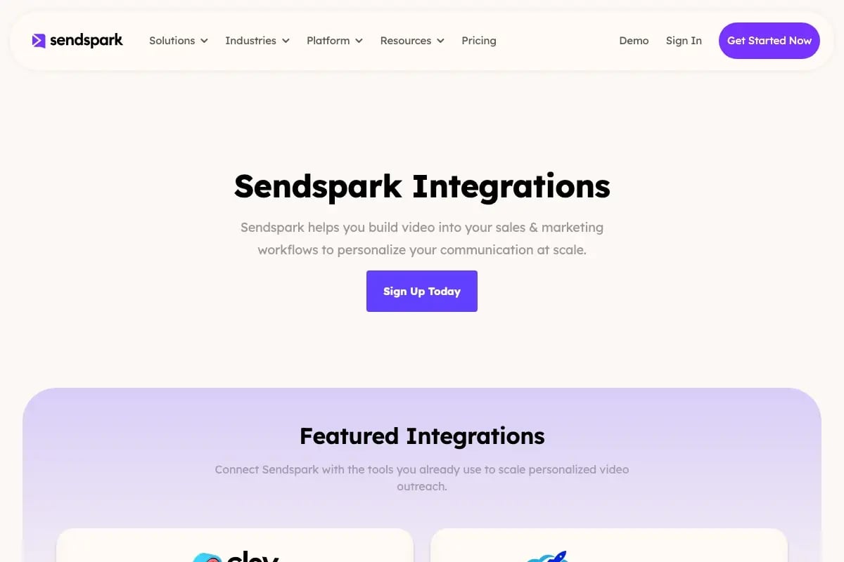 Sendspark HubSpot integration — video engagement data syncing to CRM contact records for seamless B2B sales prospect tracking