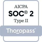AICPA SOC 2 Type II badge issued through Thoropass for Sendspark's 2026 attestation