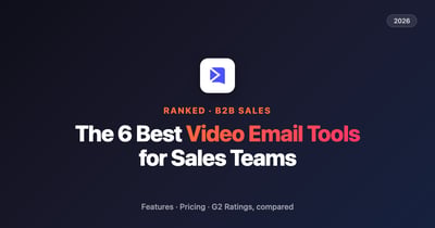 The 6 best video email tools for sales teams in 2026, ranked and compared