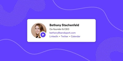 Sendspark Video Email Signature Example