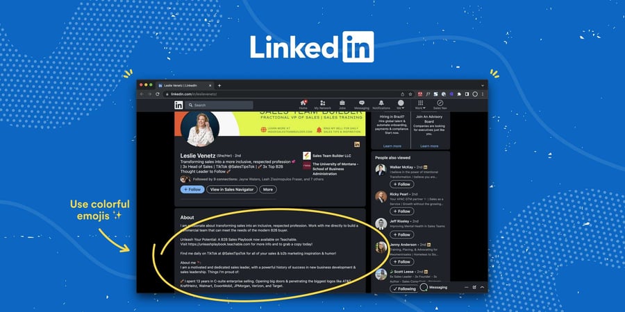 8 Great LinkedIn Summary Examples for Sales