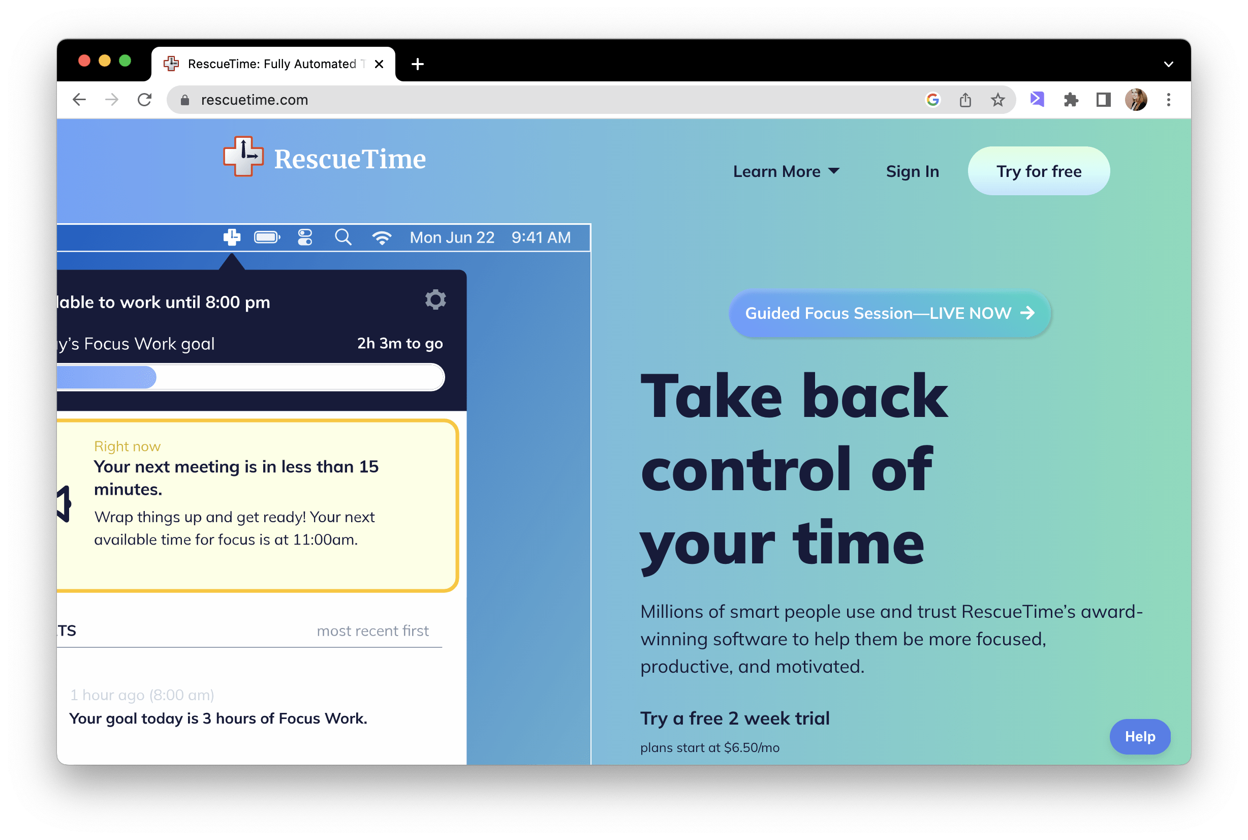 Productivity App #4: RescueTime