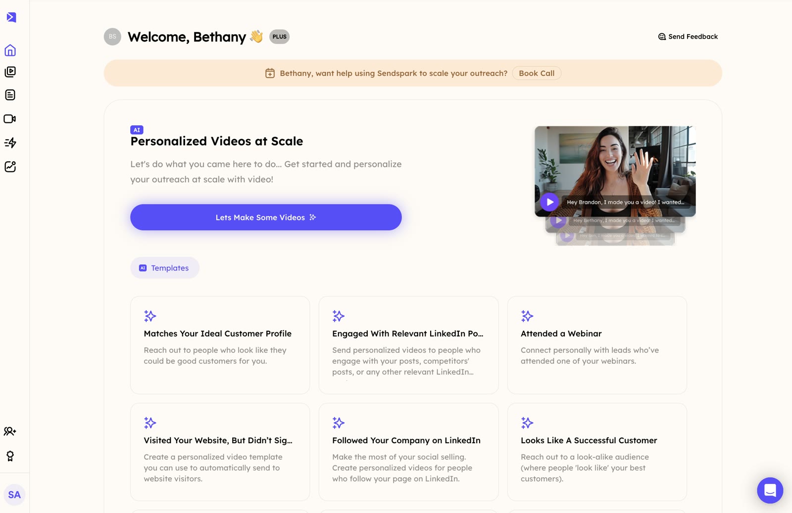 Introducing AI Video Templates in Sendspark: Create & Send Videos Faster Than Ever