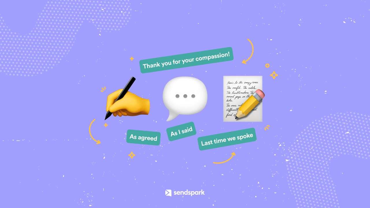 Alternatives for per our conversation