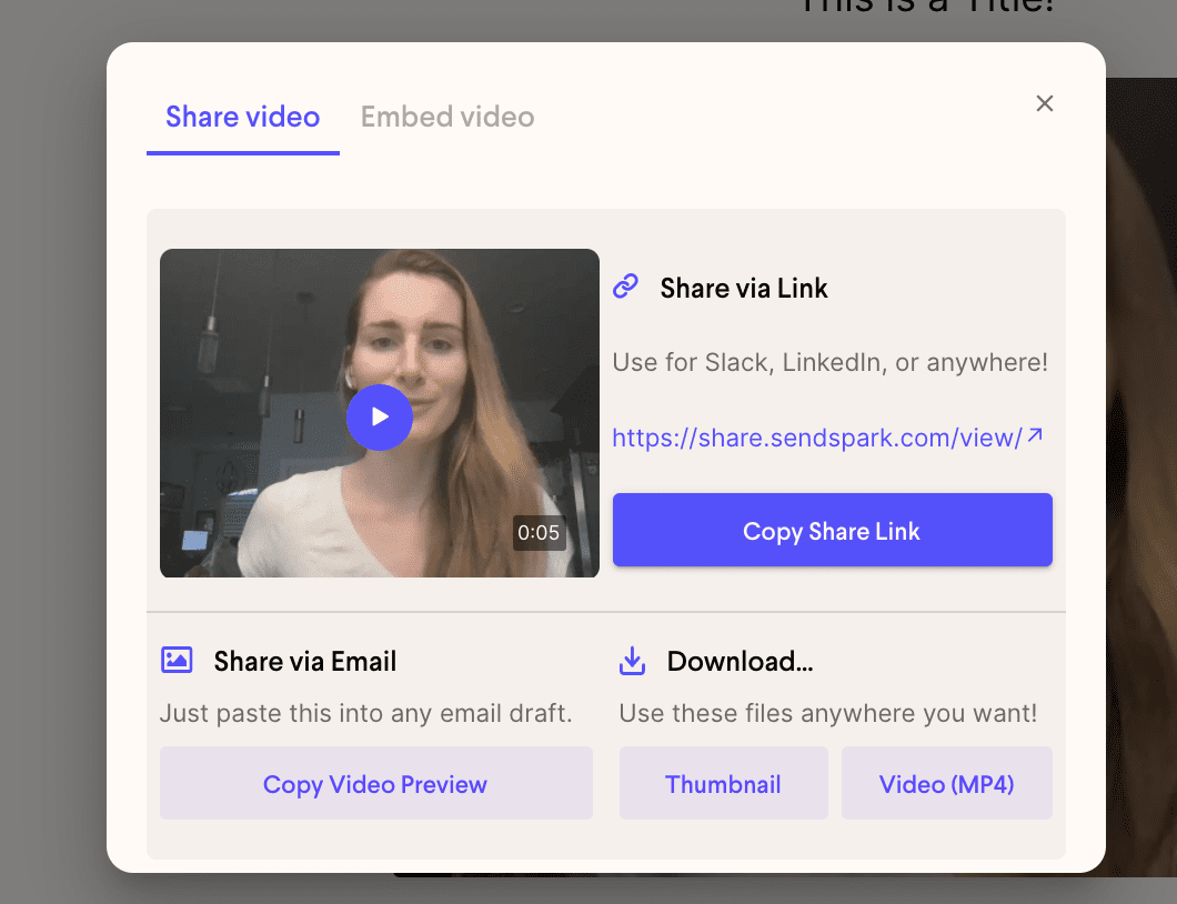 Sendspark Getting Started Guide