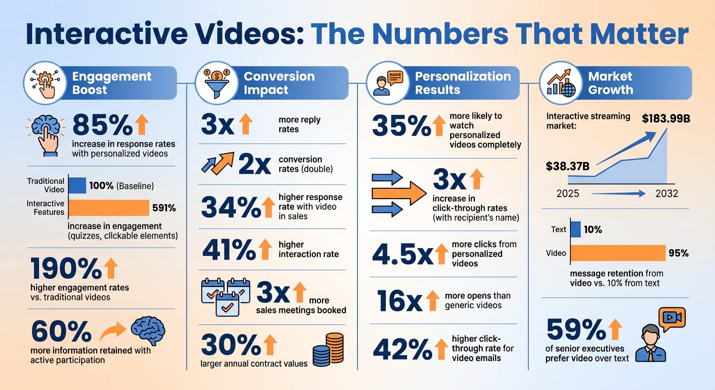 Interactive Video Engagement Statistics and Performance Metrics