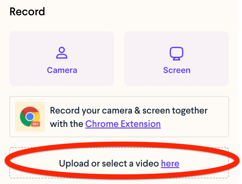 Upload a Video for Google Slides