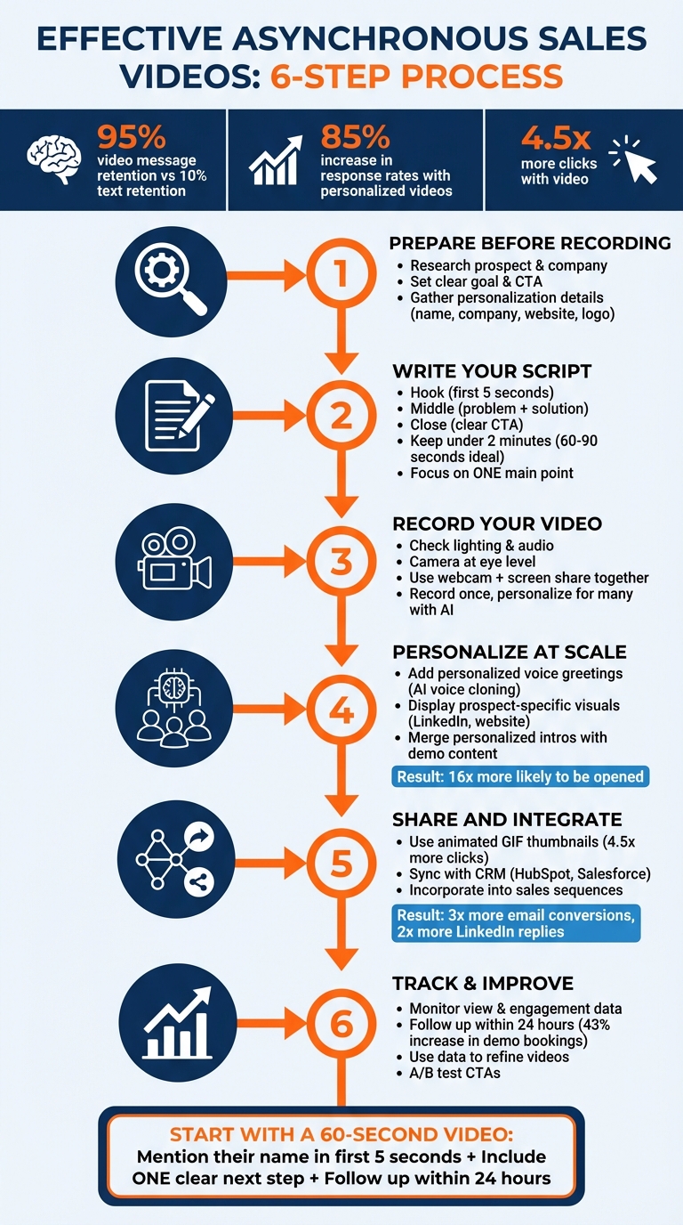 6-Step Checklist for Creating Effective Asynchronous Sales Videos
