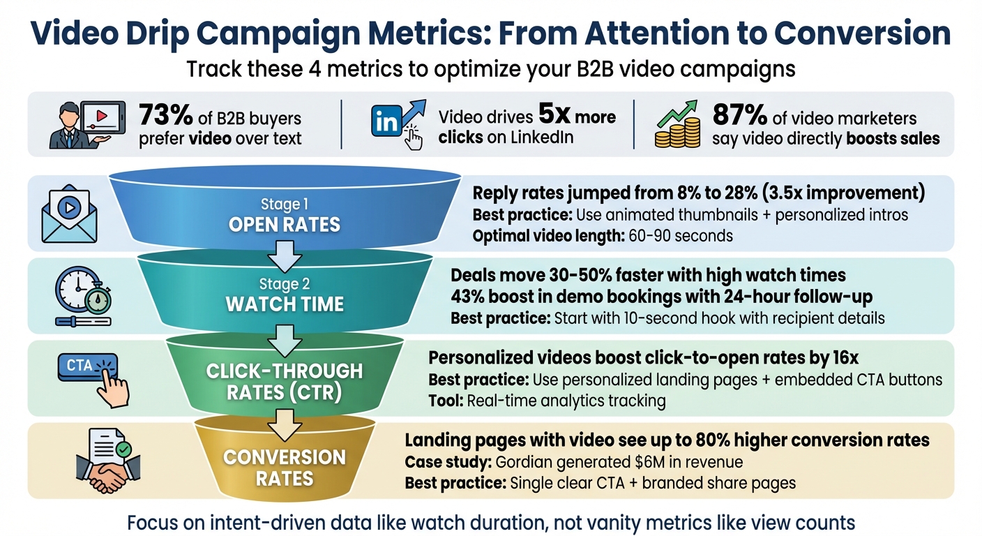 4 Key Metrics to Track in Video Drip Campaigns